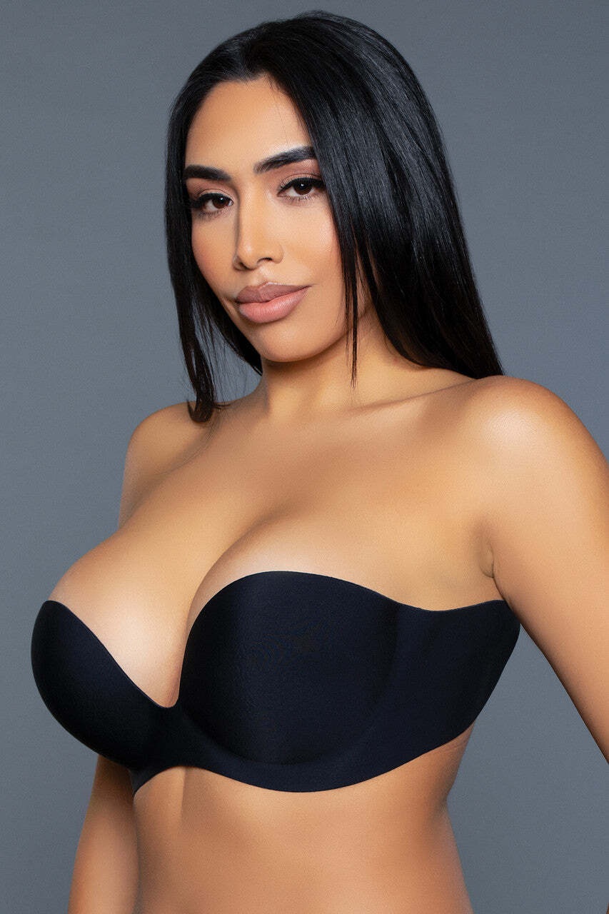 BW2305 Women's Invisible Strapless Push Up Bra With Adhesive Backless Design - Picture 7 of 10