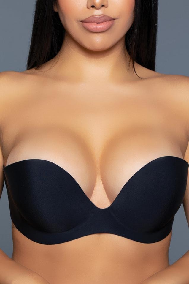 BW2305 Women's Invisible Strapless Push Up Bra With Adhesive Backless Design - Picture 6 of 10