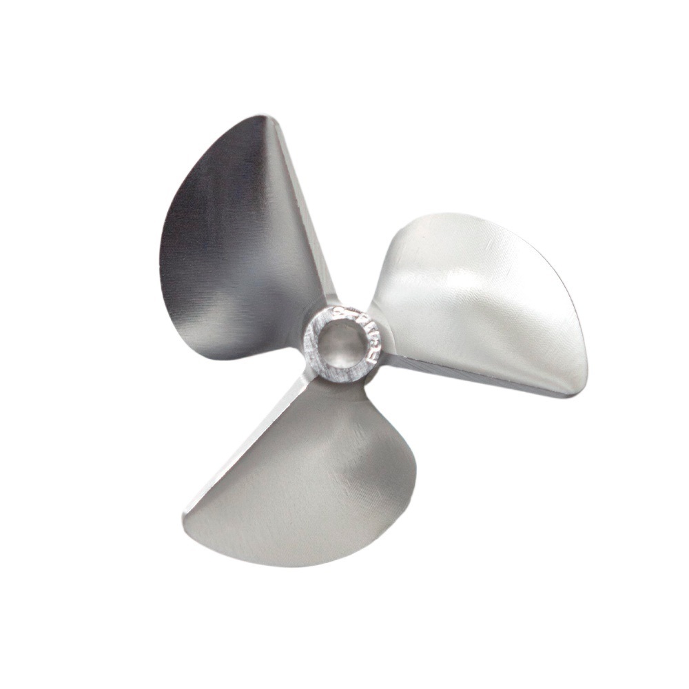 61-70mm CNC Aluminum 3-Blade Propeller 6.35mm Shaft Hole Left Hand (1 Pc)