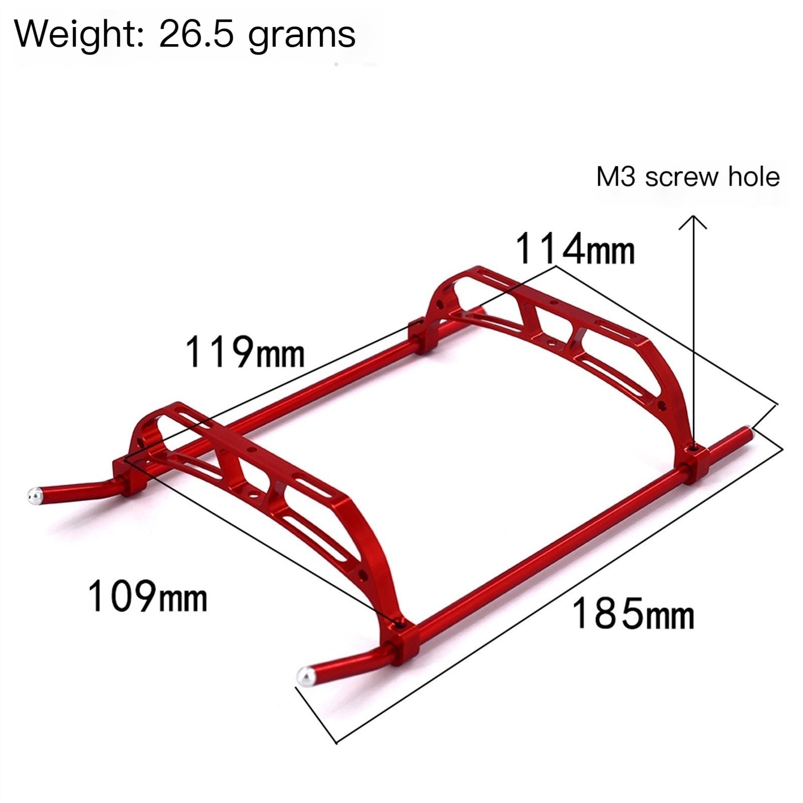 For Align Trex 450V3 SPORT 450PRO 450DFC RC Helicopter Parts Metal Landing Skid