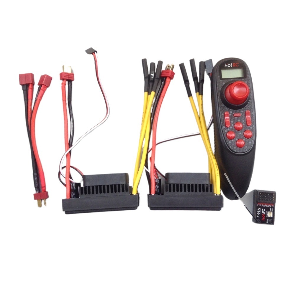 70A Bi-Directional ESC Pair 6-CH Radio Combo 2-6S Air-Cooled for RC Boat/Car/ROV