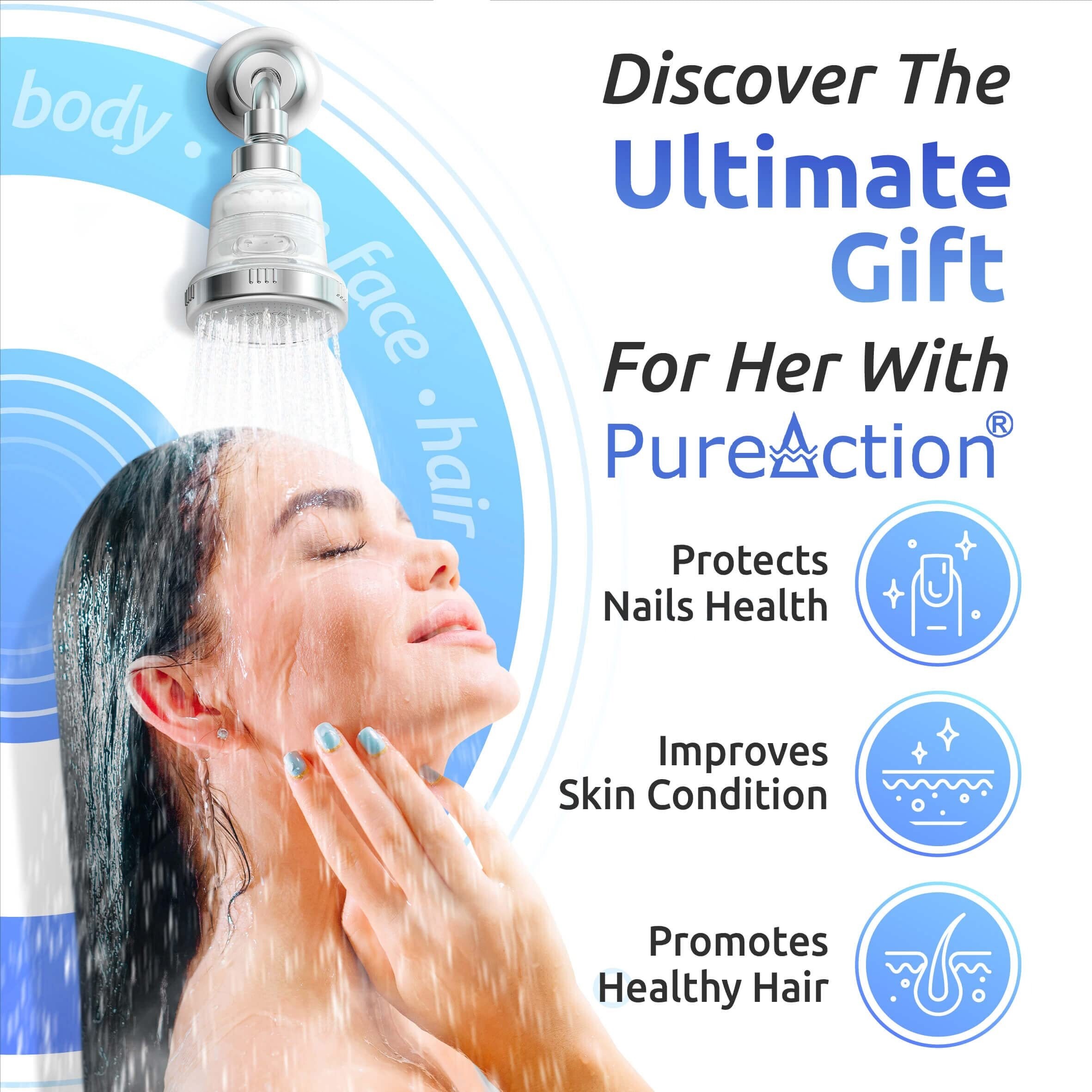 Water Softener Shower Head Filter for Hard Water - Chlorine & Fluoride Filtered